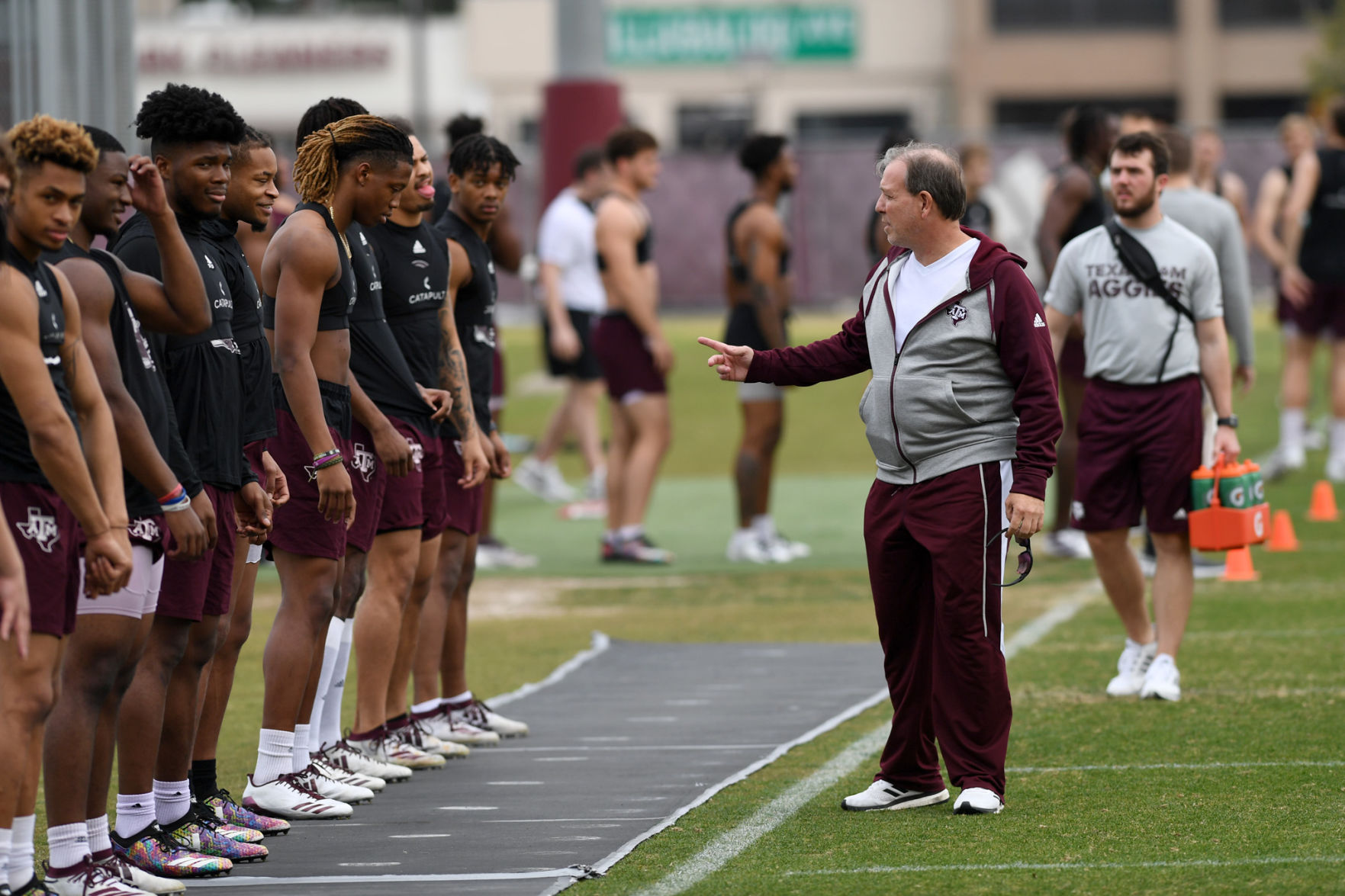 Texas A&M spring football drills